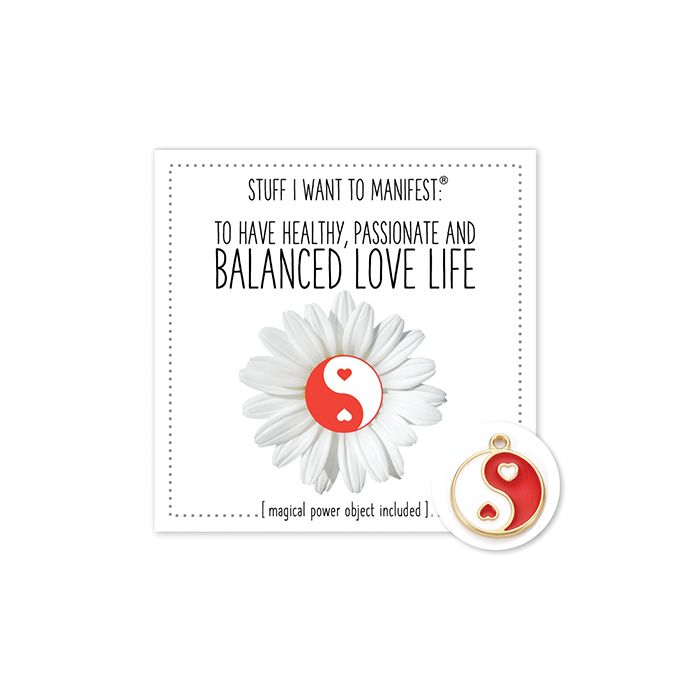 Warm Human Healthy Balanced Love LIfe Mini Card & Charm